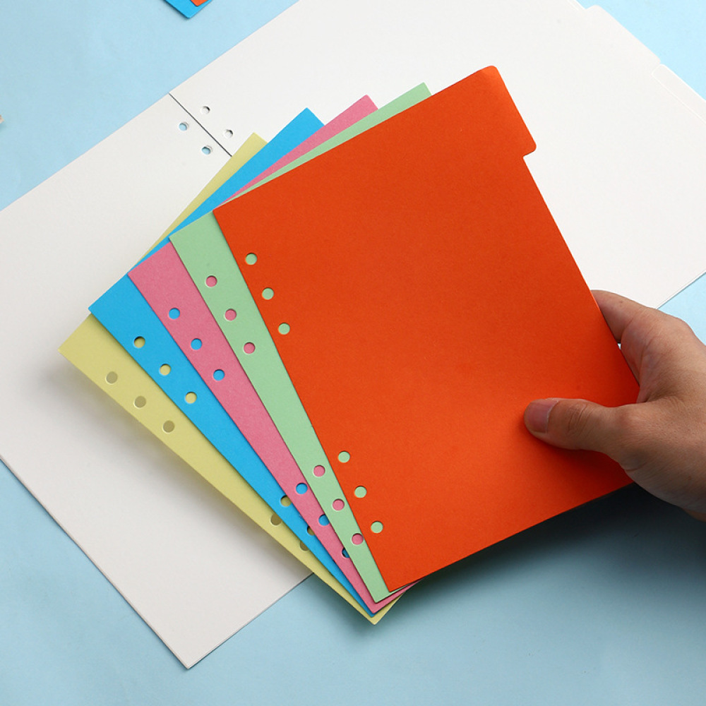 Tab Divider A4 - فواصل فهرسة ملونة بعلامات تبويب لألبومات