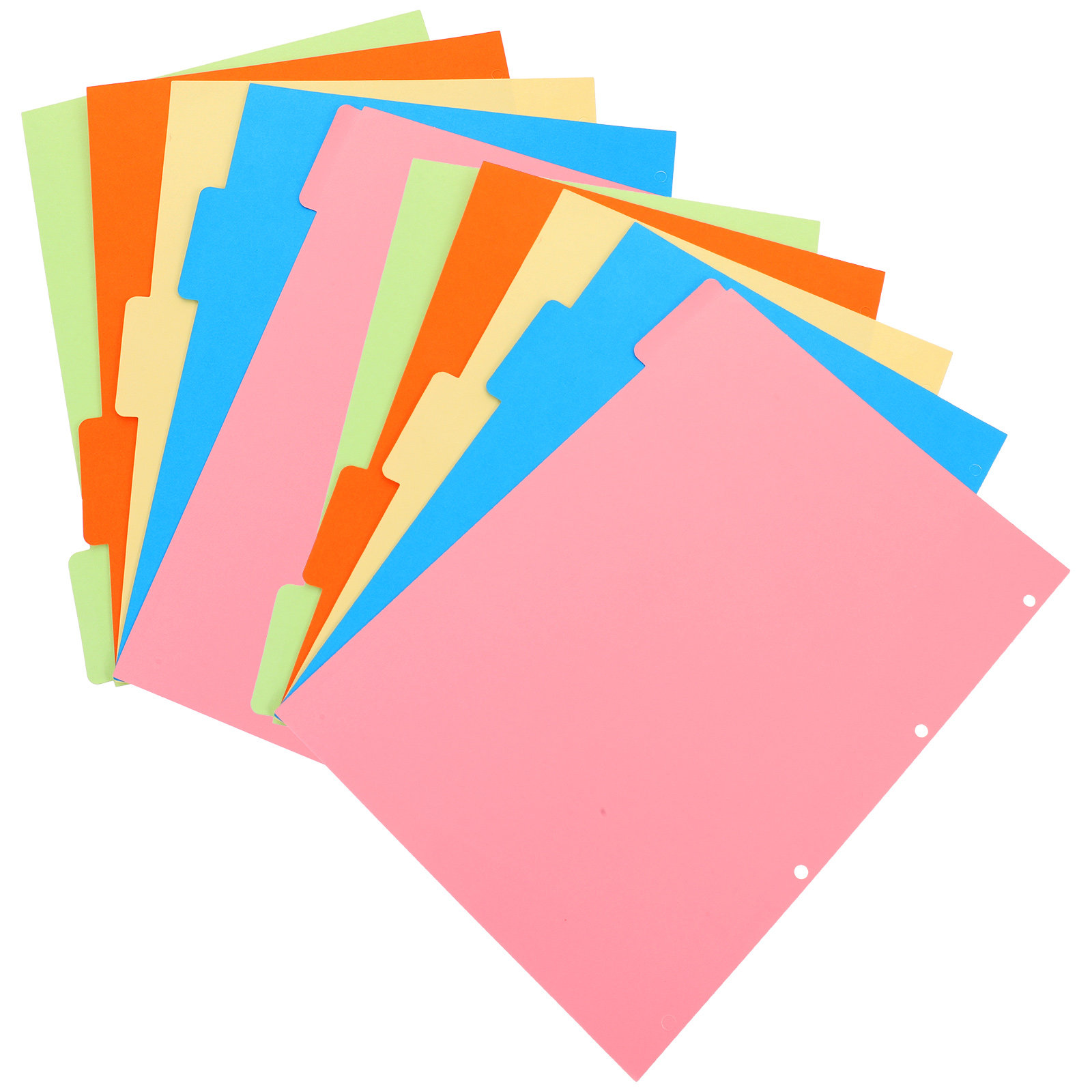 Tab Divider A4 - مجموعتان من فواصل الملفات الملونة ذات