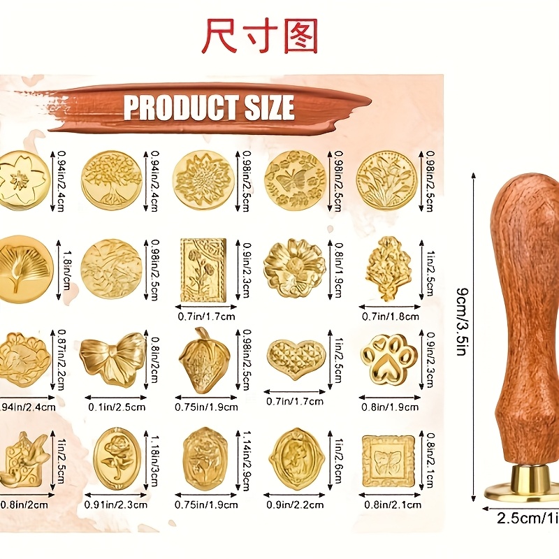 مجموعة أختام شمعية مكونة من 21 - مراجعة Wax Seal Stamp Set وسعره