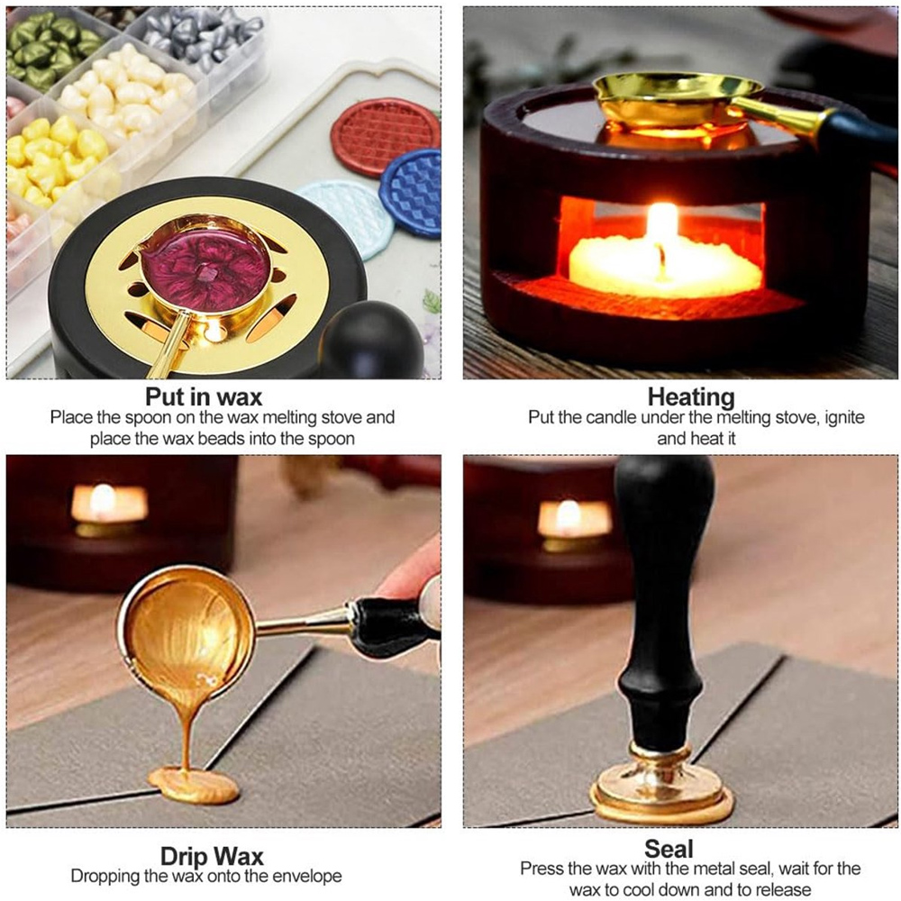 طقم ختم شمع مخصص، ختم شمع شخصي - مراجعة Wax Seal Stamp Set وسعره