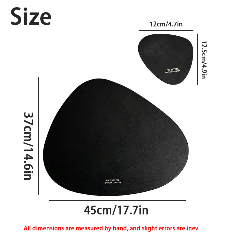 2/4/8/12 قطعة من مفارش الطاولة - مراجعة Leather Desk Pad وسعره