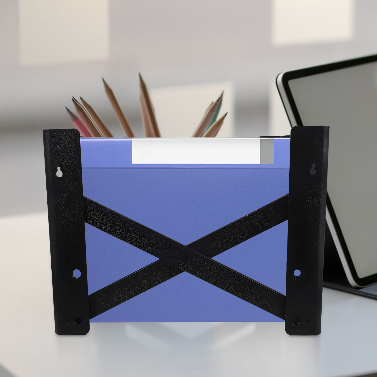 منظم ملفات بلاستيكي للمكتب وال - مراجعة Magazine Holder Rack وسعره
