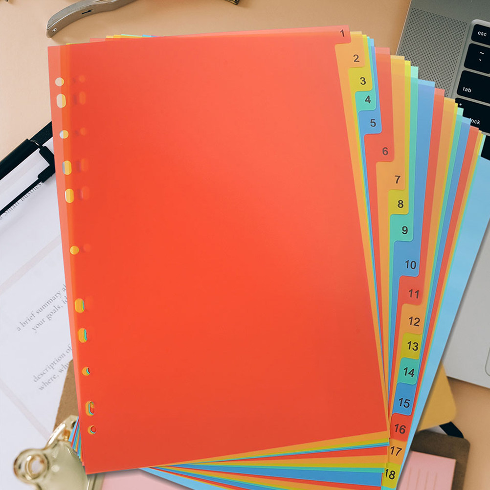 مجموعتان من منظمات الملفات، مج - مراجعة Tab Divider A4 وسعره