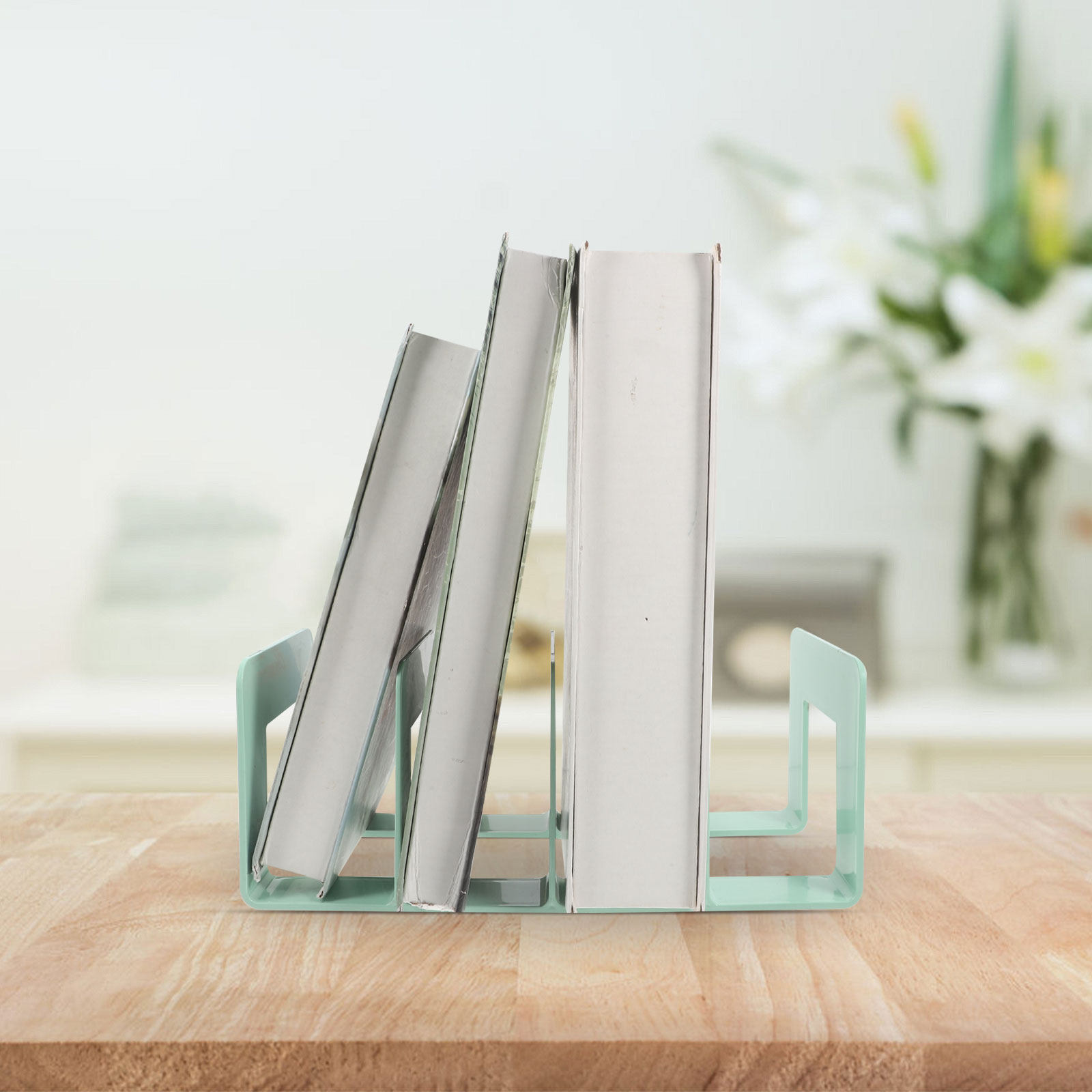 منظم كتب مكتبي، حامل كتب، رف ل - مراجعة Magazine Holder Rack وسعره