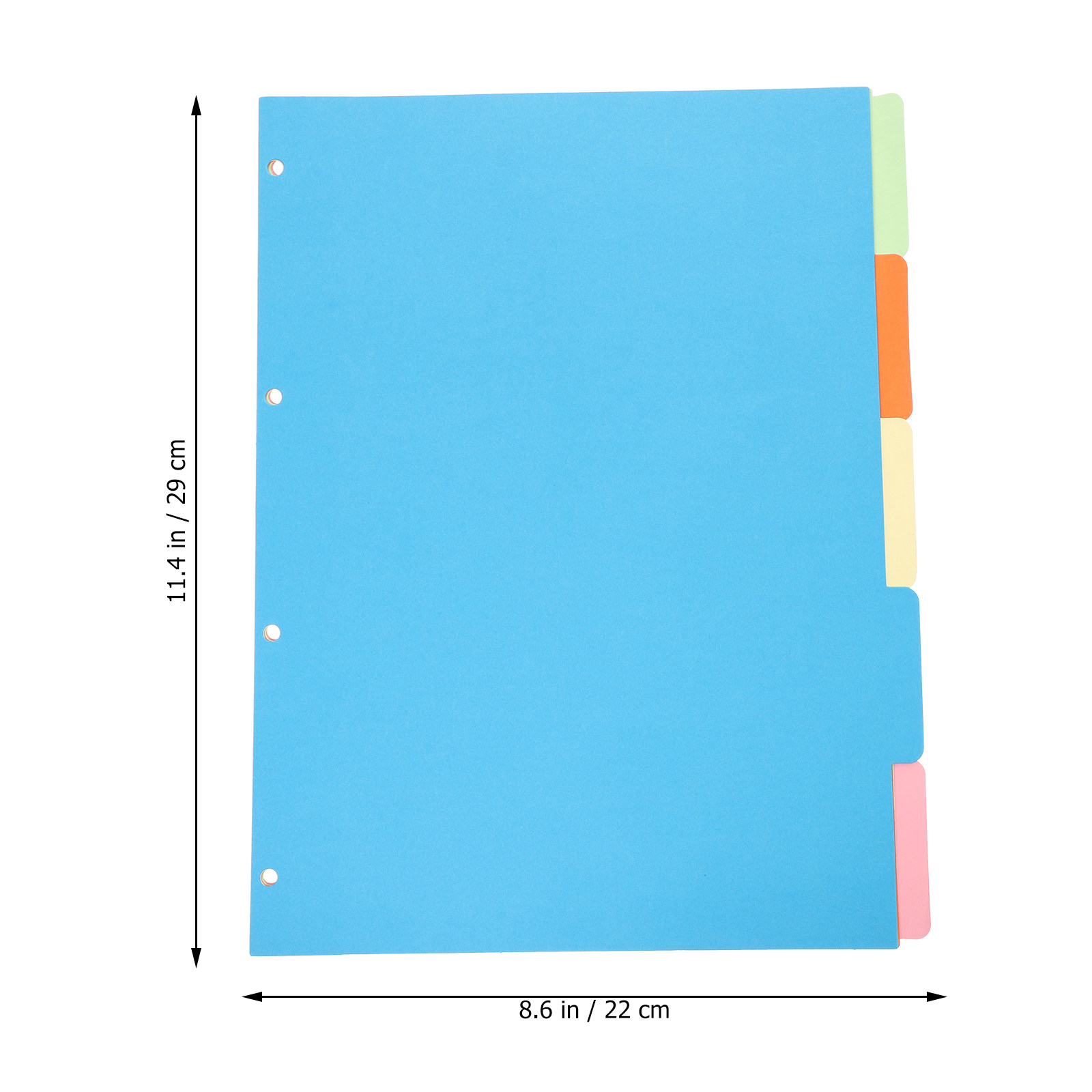 10 قطع من فواصل الملفات الملون - مراجعة Tab Divider A4 وسعره