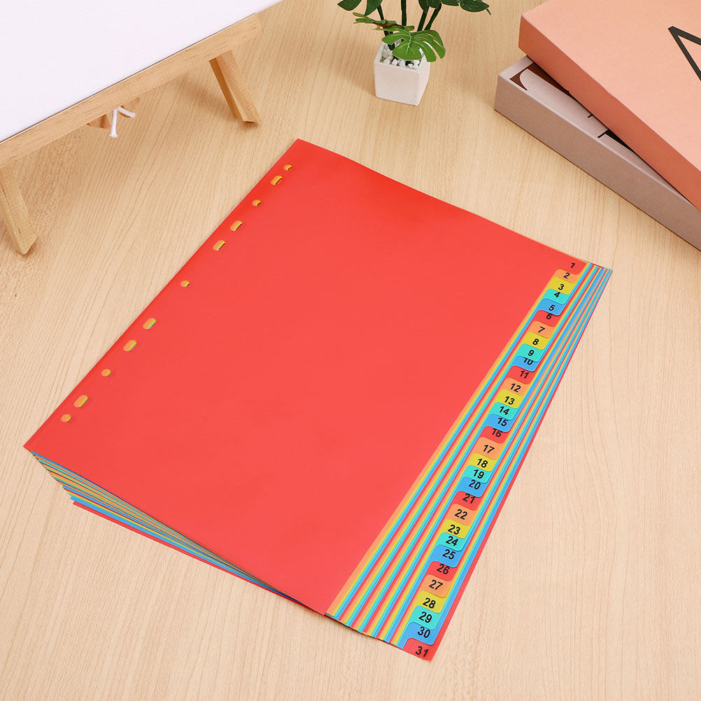 مجموعتان من فواصل الفهرسة A4 ا - مراجعة Tab Divider A4 وسعره